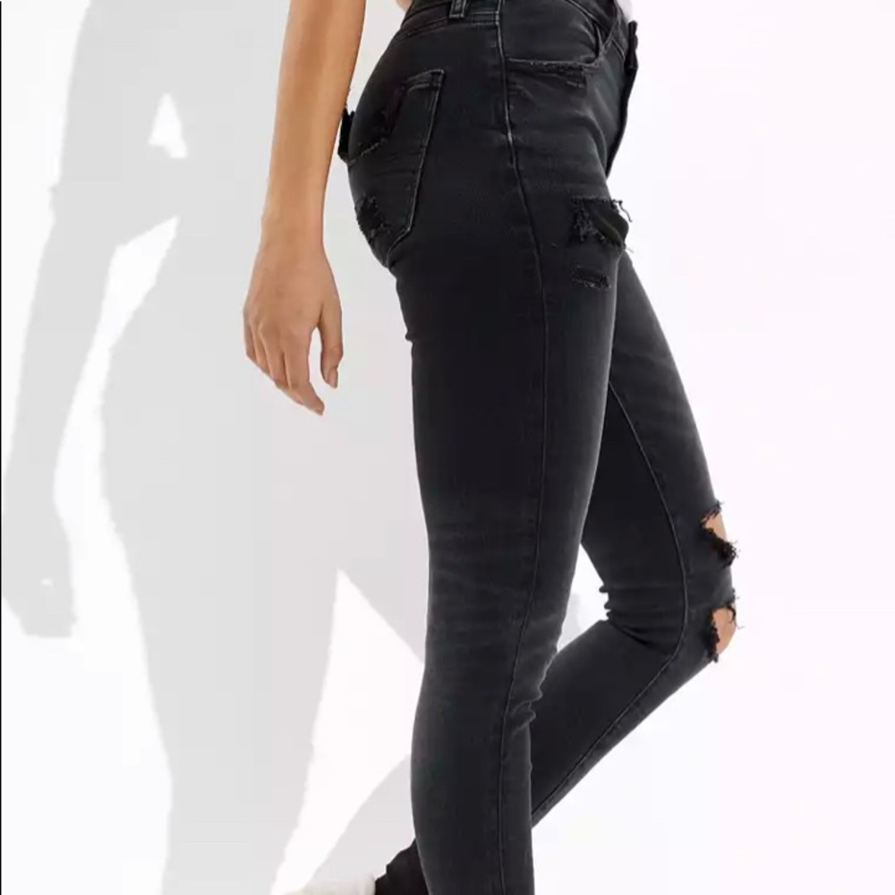 Woman’s, Black, American Eagle jeans.
